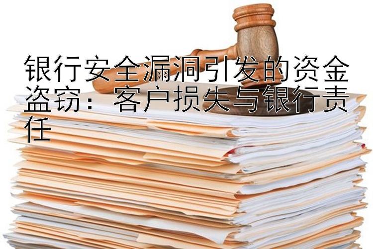 银行安全漏洞引发的资金盗窃：客户损失与银行责任